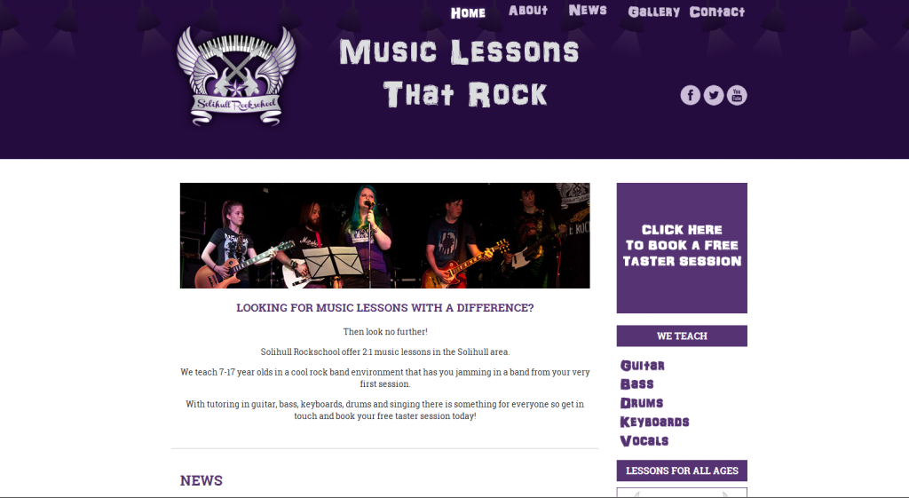 Solihull Rockschool Website